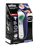 Braun Digital No Touch   Forehead Thermometer, NTF3000, Forehead Thermometer for Babies, Kids, Toddlers and Adults, Accurate Reading Up To 2 Inches Away, Great for Sleeping Infants and Children