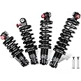 JFOYH Coil+Oil Shock Absorber Adjustable Damping Hydraulic Rear Shocks For MTB/E-Bike/Scoters, 125MM/150MM/165MM/190MM 550LBS/1000LBS/1500LBS