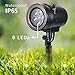 Halloween Lights Projector, LIGHTESS Outdoor Indoor Xmas Decorations Waterproof LED Landscape Spotlight for Xmas Theme Party Store Window and Gard