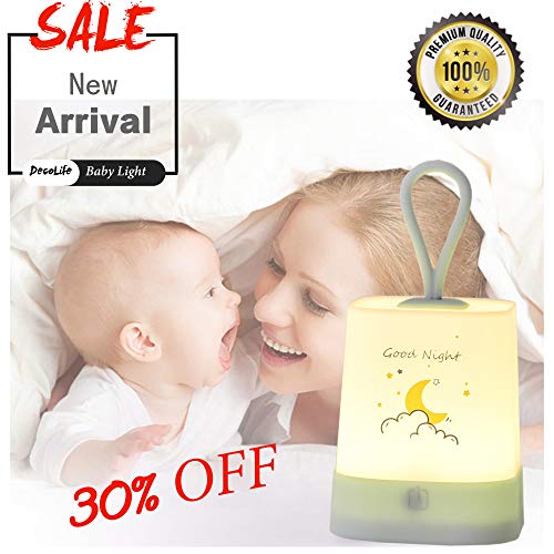 DecoLife Baby Night Light - Cartoon Nursery Night Light with Touch Sensor Control and 3 Adjustable L DecoLife Baby Night Light - Cartoon Nursery Night Light with Touch Sensor Control and 3 Adjustable L