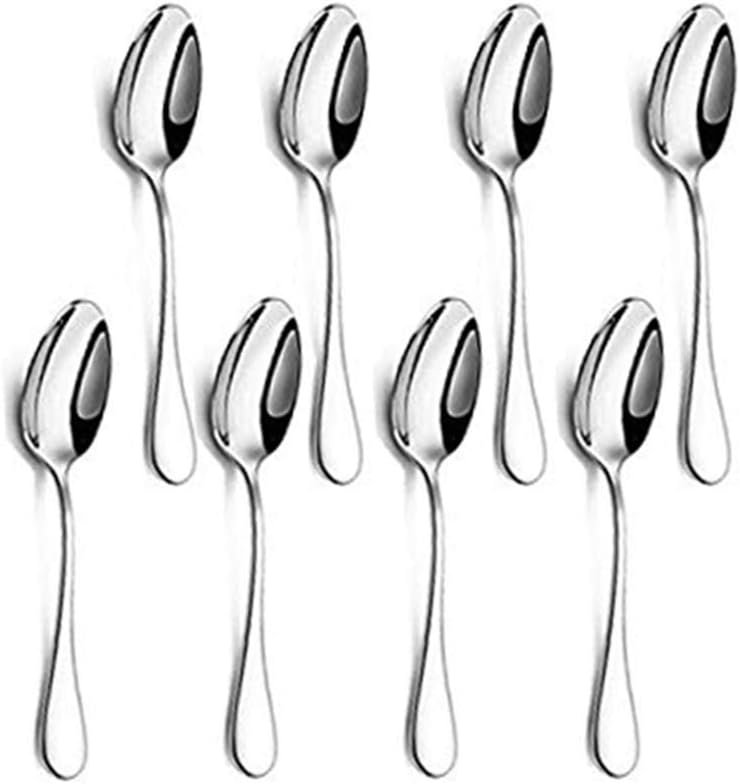 SONGZIMING Demitasse Espresso Spoons, Mini Coffee Spoon, 18/10 Stainless Steel Small Spoons for Dessert, Tea,Set of 6: Kitchen & Dining