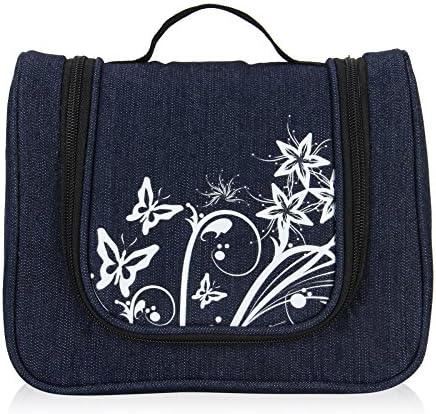 Hynes Eagle Flower Printed Hanging Toiletry Bag