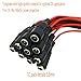 Igreeman 10 Pair DC Power Pigtail Male & Female Cable (Upgraded 18AWG) with 2.1mm x 5.5mm Connectors for Home Security Surveillance Camera Power Adapter and Party lighting Power Connection