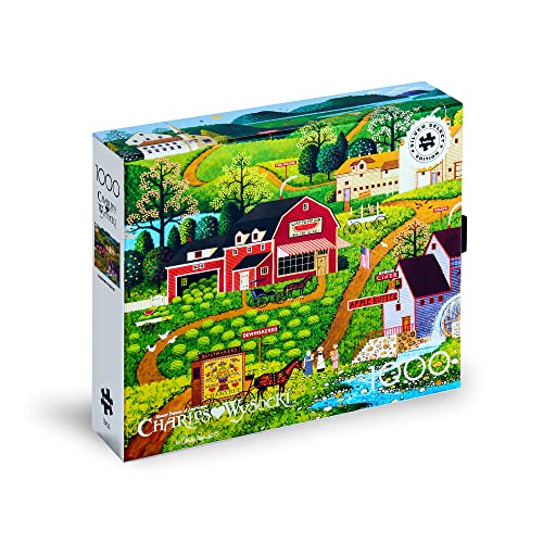 Buffalo Games Silver Select Puzzle – Charles Wysocki „Confection Street", 1000 Teile, 68 X 50 Cm, Mit Poster
