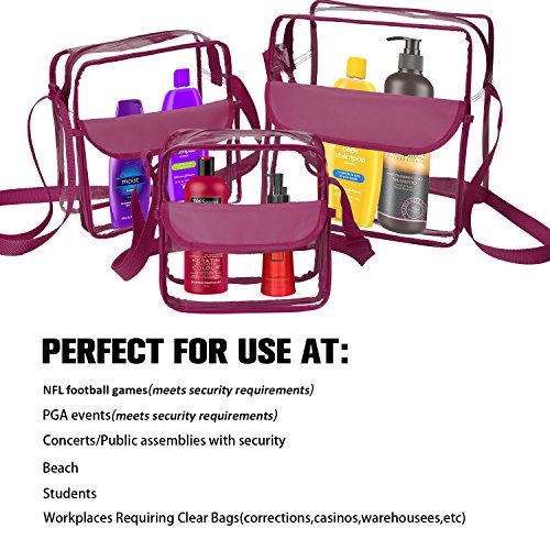 Bagail Clear Purse Nfl And Amp Pga Approved Cross Body