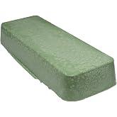 Benchmark Abrasives Buffing Compound for Metal Polishing Removing Scratches from Hard Metals, Stainless Steel, Chrome, Iron, 1 Pound Bar (Emerald Green)
