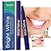 Teeth Whitening Pen (2 Pack), Safe 35% Carbamide Peroxide Gel, 20+ Uses, Effective, Painless, No Sensitivity, Travel-Friendly, Easy to Use, Beautiful White Smile, Natural Mint Flavor