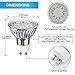 GU10 LED Bulbs 50W Halogen Equivalent, 5000K Daylight White Track Light Bulbs, 3.5W 350Lumens, CRI>85, 120 Degree Beam Angle Bulbs for Spotlight, Recessed Light, Flood Light, Non-Dimmable, Pack of 12
