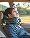 AirComfy Daydreamer Inflatable Neck Travel Pillow - Luxuriously Soft Washable Cover and Compact Packsack with Travel Clip - for Lightweight Support in Airplane, Car, Train, Bus and Home - Dark Blue