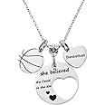 Basketball Necklace Basketball Gifts for Women Basketball Pendant Necklace Gifts for Basketball teams players Necklace Sports Charm Necklace