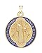 IntercessionTM Saint Benedict Color Medal (Golden - Extra Large - 1-3/4 Inches)