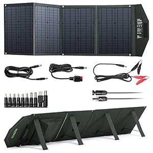 EENOUR ソーラーパネル 80W ソーラーチャージャー 折りたたみ式 QC3.0/PD45W 急速充電 高変換効率