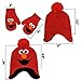 Sesame Street Elmo Hat and 2 Pair Mittens Cold Weather Set, Toddler Boys Age 2-4