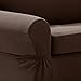 MAYTEX Pixel Ultra Soft Stretch 2 Piece Sofa Furniture Cover Slipcover, Chocolate Brown (Renewed)