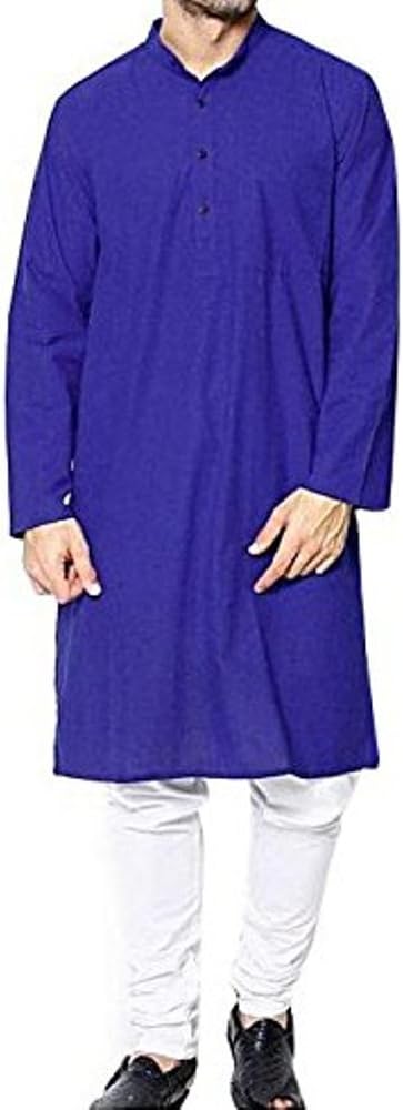 100% Cotton Men's Kurta Pajama Traditional Style Indian Party Kurta Pyjama S-5XL