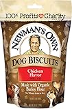 Newman's Own Premium Dog Treats, Chicken, Small Size, 10-Ounce Bags (Pack of 6)