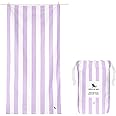 Dock & Bay Beach Towel - Quick Dry, Sand Free - Compact, Lightweight - 100% Recycled - Includes Bag - Cabana Light - Lombok Lilac - Extra Large (200x90cm, 78x35)