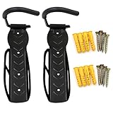 Hipiwe 2 Pcs Bike Bicycle Wall Mounted Hook Rack Holder Hanger Stand Storage System for Garage/Shed