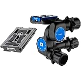 Benro GD3WH 3-Way Geared Head with Additional ArcaSmart70 Plate (GD3WHACS70)