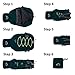 CLEVER BEES Outdoor Water Resistant Hiking Backpack, Black