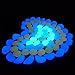 ZesGood 200PCS Glow in the Dark Garden Pebbles Stone for Walkway Yard and Decor DIY Decorative Gravel Stones in Blue & Green