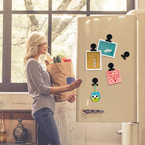 16pcs/lot Metal Refrigerator Magnetic Clip Clamp Non-Slip Memo Note Holder Gripper for Photo Displays Holding Documents Office Organizing Whiteboard Magnetic Memo Note Clip (Color : As Show) - Thumbnail 5