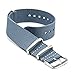 CIVO Watch Bands Premium Ballistic Nylon Watch Strap Stainless Steel Buckle (Smoke Grey, 22mm)
