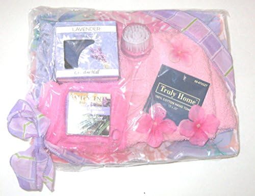 Spa and Bath Lavender Gift Set on Decorative Tray