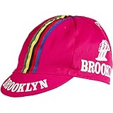 Giordana 2015 Brooklyn Team Cycling Cap Pink with World Stripes One Size