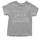 Expression Tees Youth It's A Jake Thing T-Shirt Medium Heather Grey
