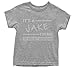 Youth It's A Jake Thing T-Shirt Medium Heather Grey