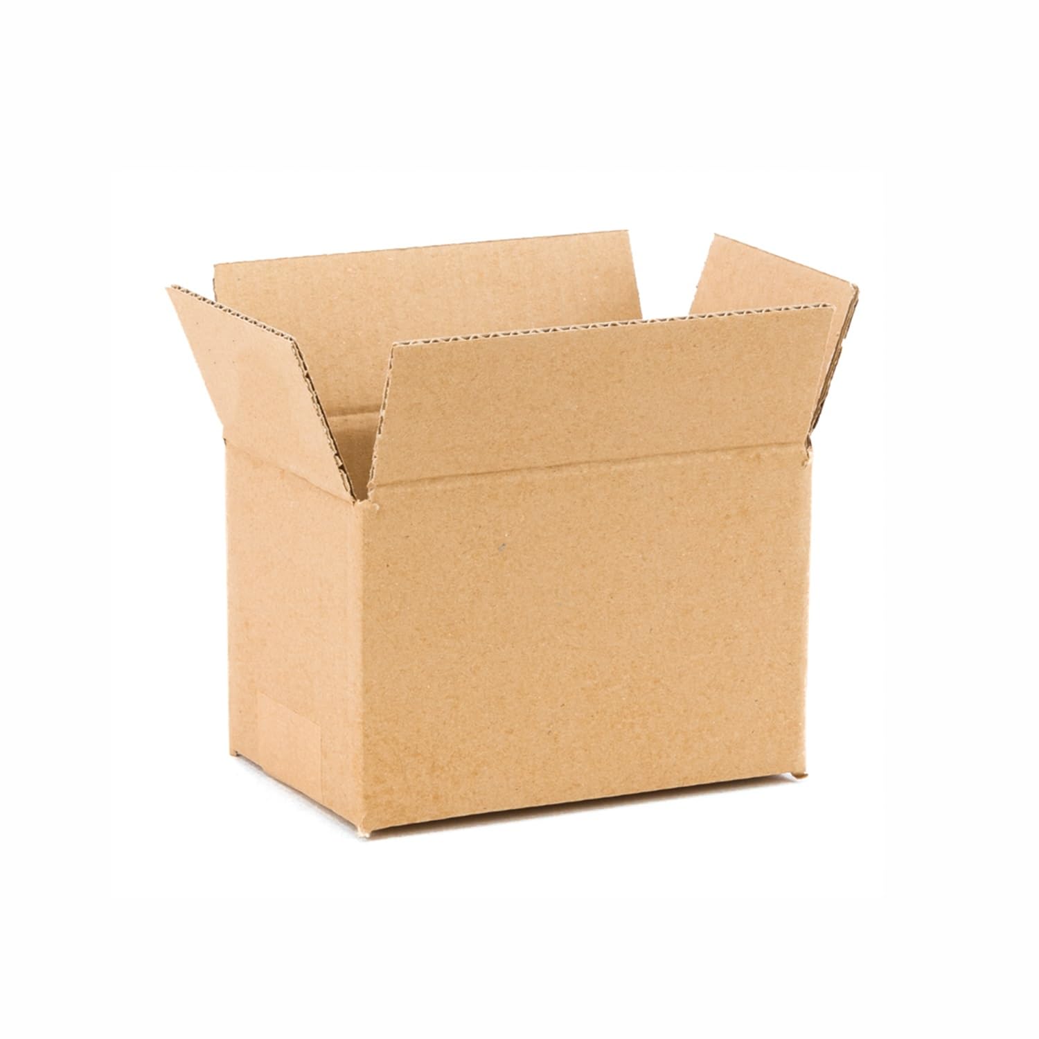 Pack of 25 Reinforced Cardboard Boxes with Single Walls, 5.91x3.94x3.94 in - Made from Recycled Cardboard, Durable for Shipping, Storage and Moving
