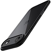 JETech Case for iPhone Air, Shockproof Phone Bumper Cover, Solid Color Matte TPU Frame, Anti-Scratch Clear Back, 6.5-Inch Display (Black)