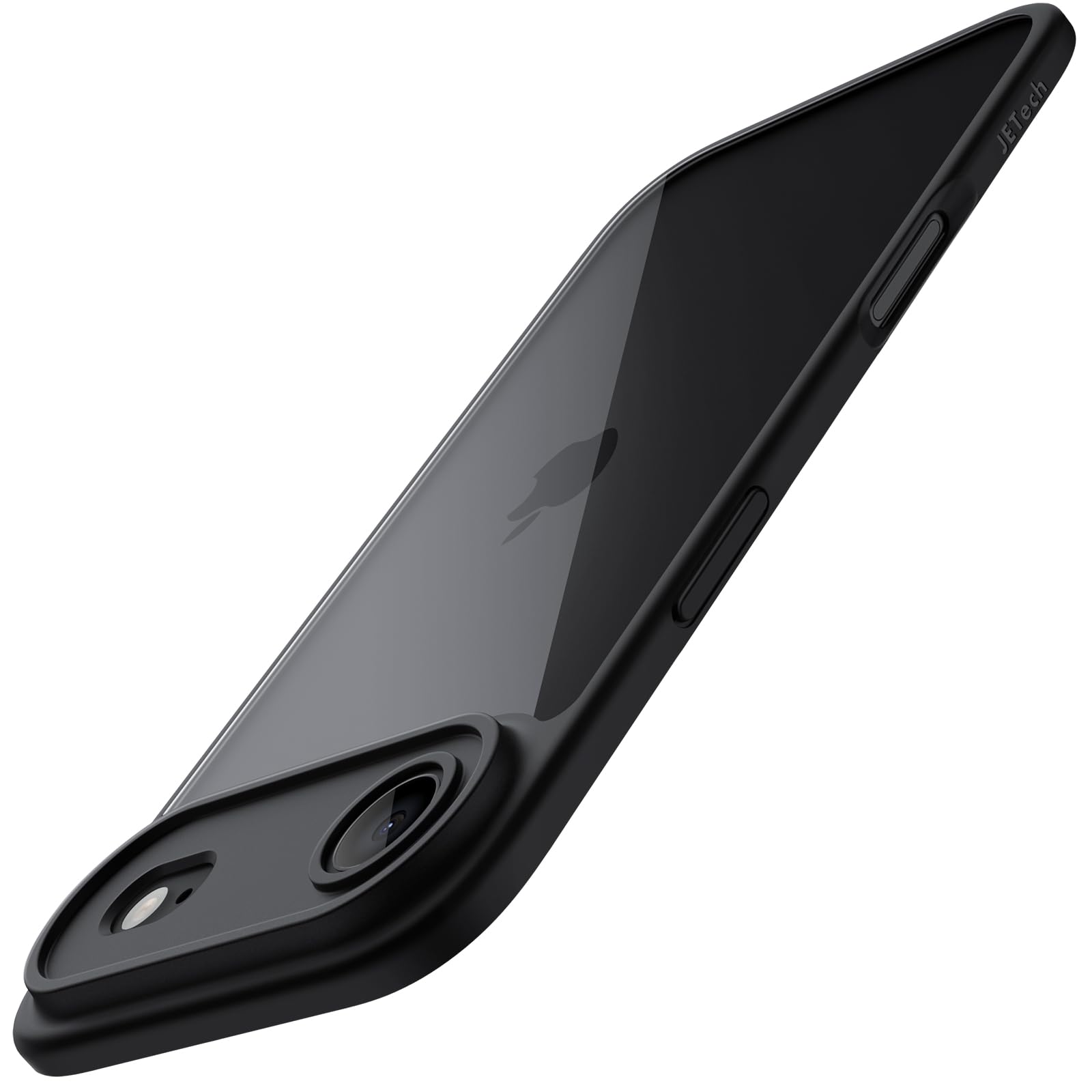 Photo 1 of JETech Case for iPhone 17 Air, Shockproof Phone Bumper Cover, Solid Color Matte TPU Frame, Anti-Scratch Clear Back, 6.5-Inch Display (Black)