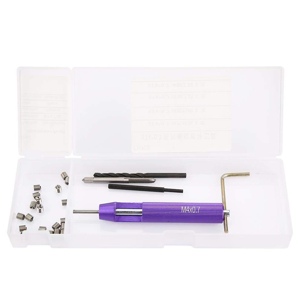 Tap Drill Insert, M40.7 Screw Threaded Inserts Repair Tool Set Wire Insert Installation Kit Nail Thread Repair Tool Kit: Industrial & Scientific