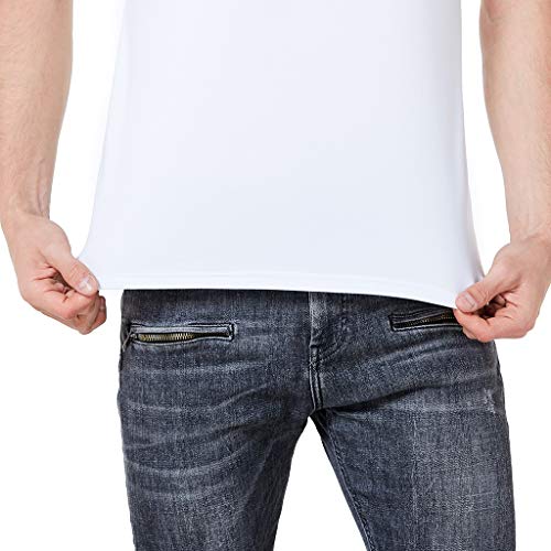 Ximandi Fashion Men's 3D Printing Round Neck Casual Short Sleeve Shirt Top Blouse White - Thumbnail 5