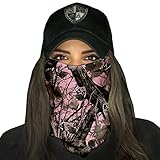 SA CO Official Pink Forest Camo Face Shield, Perfect for All Outdoor Activities, Protects Face Against the Elements
