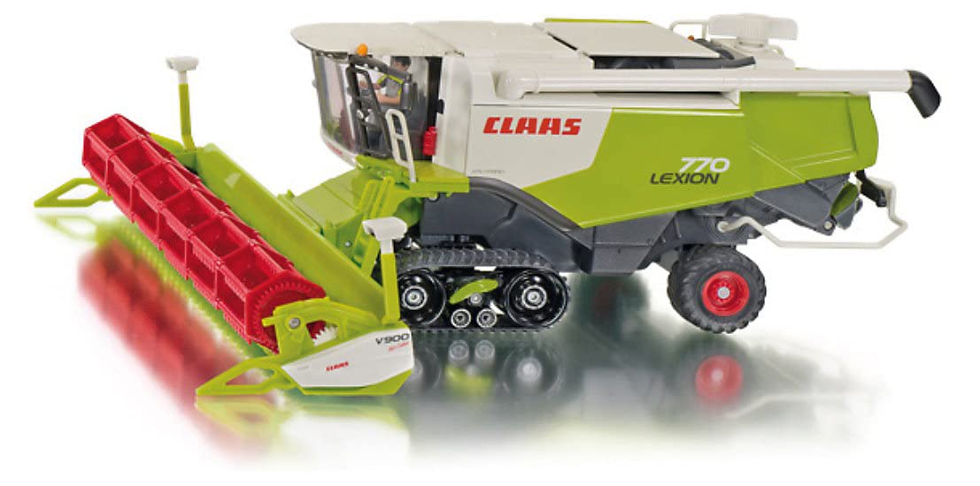 Siku 4258, Claas Lexion Combine Harvester, 1:32, Metal,Plastic, Green, Crawler tracks, Removable mower deck with trailer, Multifunctional