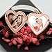 Ingooood Fashion Souvenir locket for women Flower heart pendant 18k real gold plated necklace jewelry