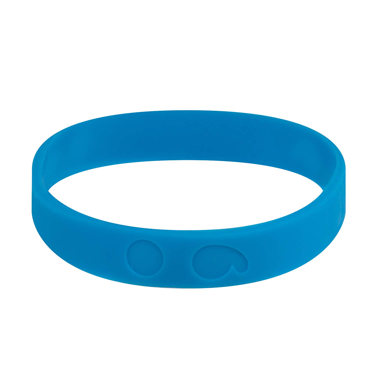 Semicolon Silicone Wristband (Blue)