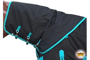 HILASON 1200D Winter Waterproof Poly Turnout Horse Hood Neck Cover | Covers for Horses