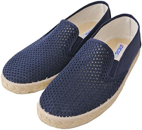 Amazon ディカス 履き心地抜群 6色 メッシュ スリッポン メンズ 41 42 43 スニーカー ブランド スペイン製 ジュート 靴 エスパドリーユ キャンバスシューズ デッキシューズ シューズ 無地 黒 紺 青 ベージュ オレンジ ライム 正規品 ローファー スリッポン