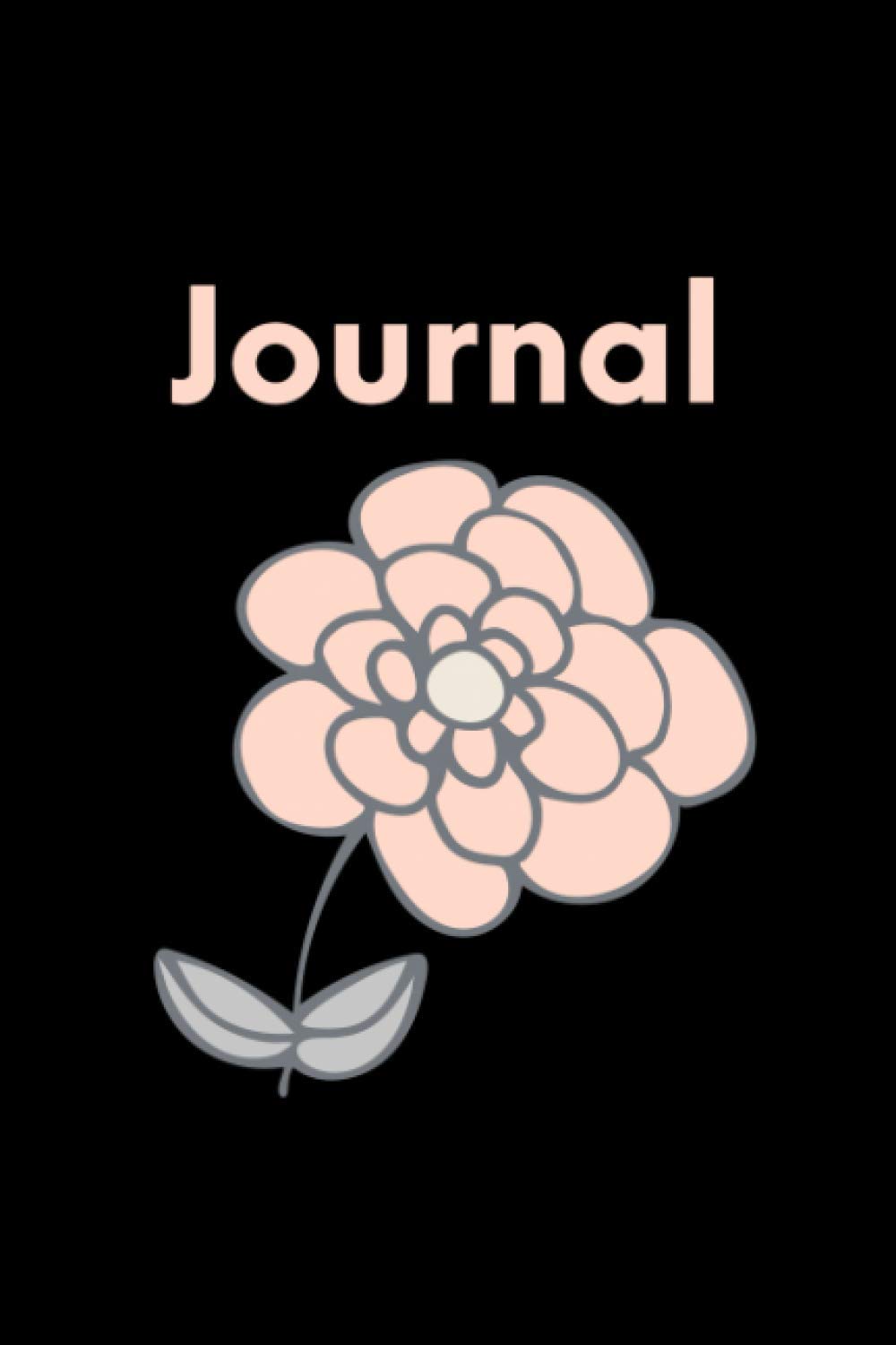 Black Journal: 6x9 75 Paged, Lined Notebook