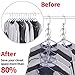 4 Pack Closet Magic Space Saving Hangers Organization, Wardrobe Space Saver Hanger oragnizer, Multi Hanger for Clothes Jeans Pants
