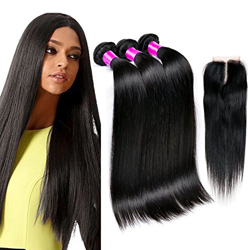 Queen Plus Hair Straight Weave 7a Brazilian Virgin Hair Middle