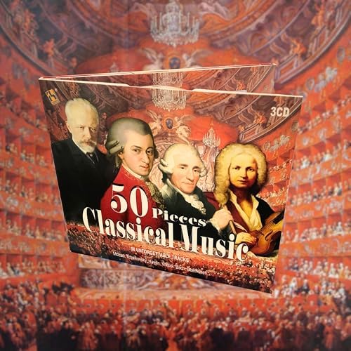 5 CD 100 Classical Music Pieces, Baroque, Classical, Romantic