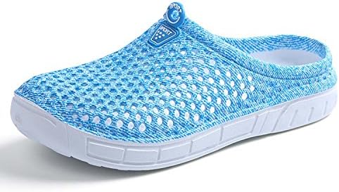 PHILDA Women's Lightweight Mesh Breathable Quick Drying Sandals Slippers Beach Footwear Anti-Slip Garden Clog Shoes