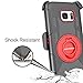 BENTOBEN Case for Samsung S7, S7 Case, 4in1 Hybrid Shockproof Heavy Duty Rugged Full Body Protective Cover Built-in Rotating Kickstand Swivel Belt Clip Holster Case for Samsung Galaxy S7- Black/Red