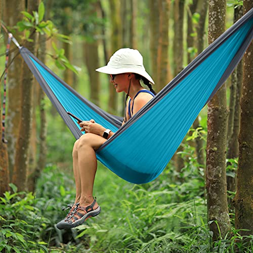 Kootek Camping Hammock Double & Single Portable Hammocks with 2 Hanging