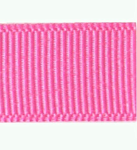Jay Company 3/8 Inch Wide Solid Color Grosgrain Craft Sewing Ribbon Trim, 100 Yards, Variety of Colors Available (Hot Pink)